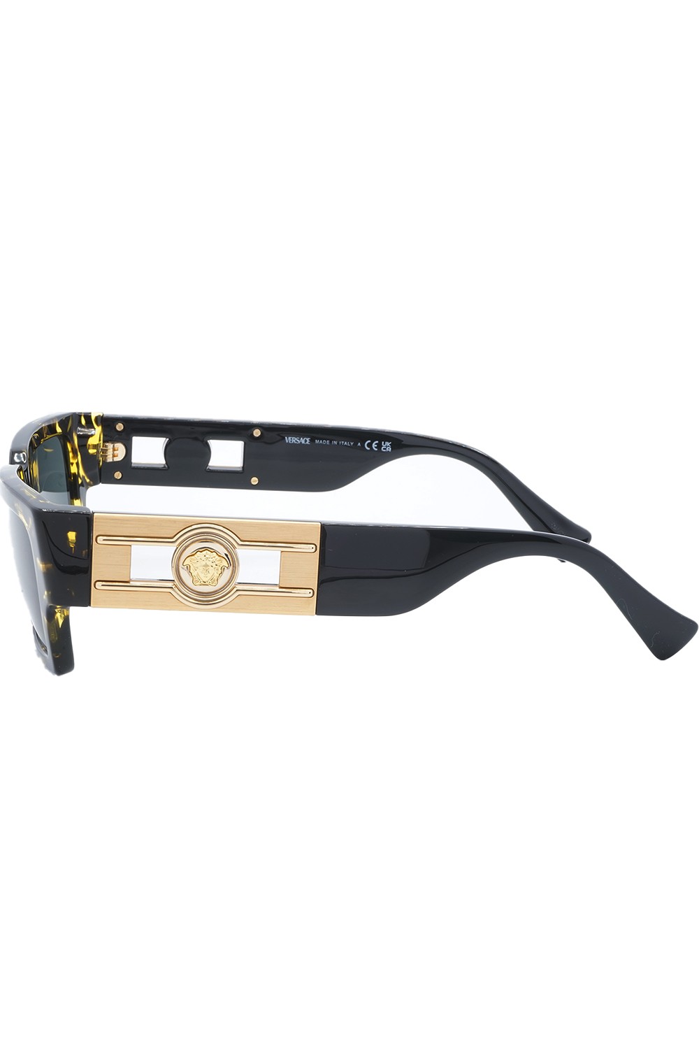 Versace - Occhiali da sole in celluloide rettangolari unisex tartarugato - 4459