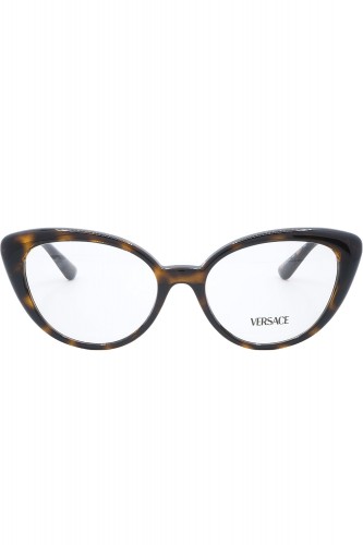 Versace - Occhiali da vista in celluloide cat eye per donna tartarugato - 3349 2