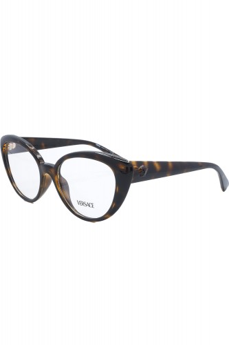 Versace - Occhiali da vista in celluloide cat eye per donna tartarugato - 3349