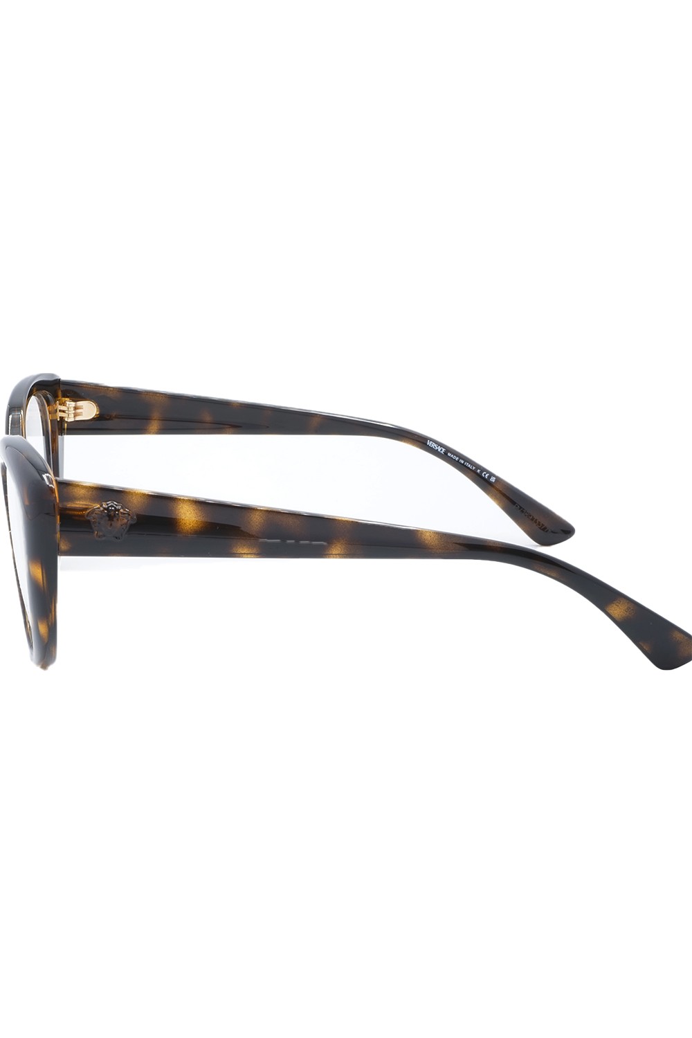 Versace - Occhiali da vista in celluloide cat eye per donna tartarugato - 3349