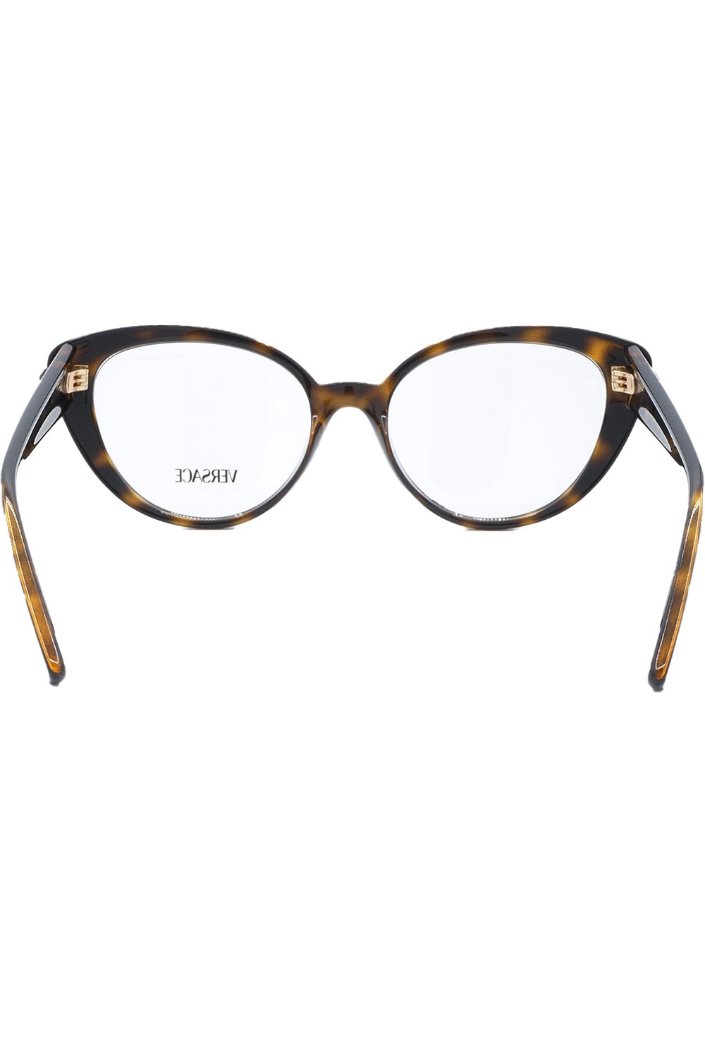 Versace - Occhiali da vista in celluloide cat eye per donna tartarugato - 3349