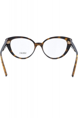 Versace - Occhiali da vista in celluloide cat eye per donna tartarugato - 3349