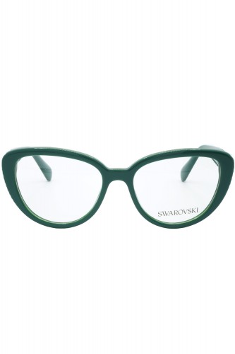 Swarovski - Occhiali da vista in celluloide cat eye per donna verde - SK2014 2