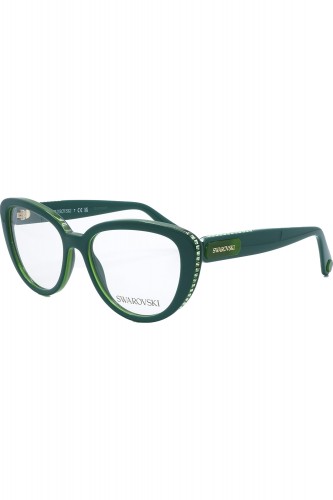 Swarovski - Occhiali da vista in celluloide cat eye per donna verde - SK2014
