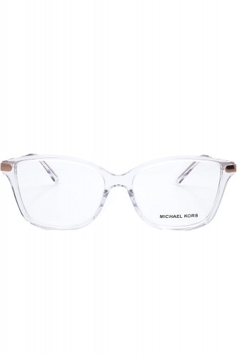 Michael Kors - Occhiali da vista in celluloide squadrati per donna trasparente