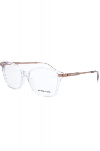 Michael Kors - Occhiali da vista in celluloide squadrati per donna trasparente