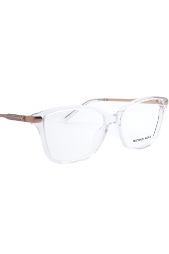 Michael Kors - Occhiali da vista in celluloide squadrati per donna trasparente