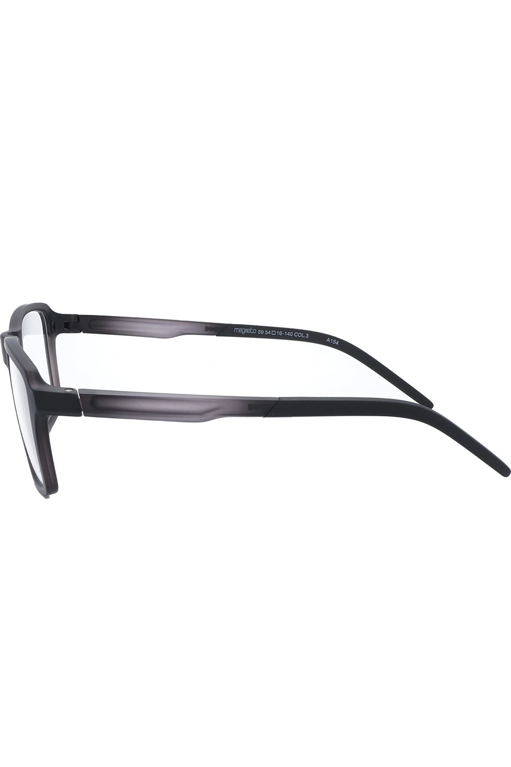 TF Occhiali - Occhiali da vista con clip solare in celluloide squadrati per