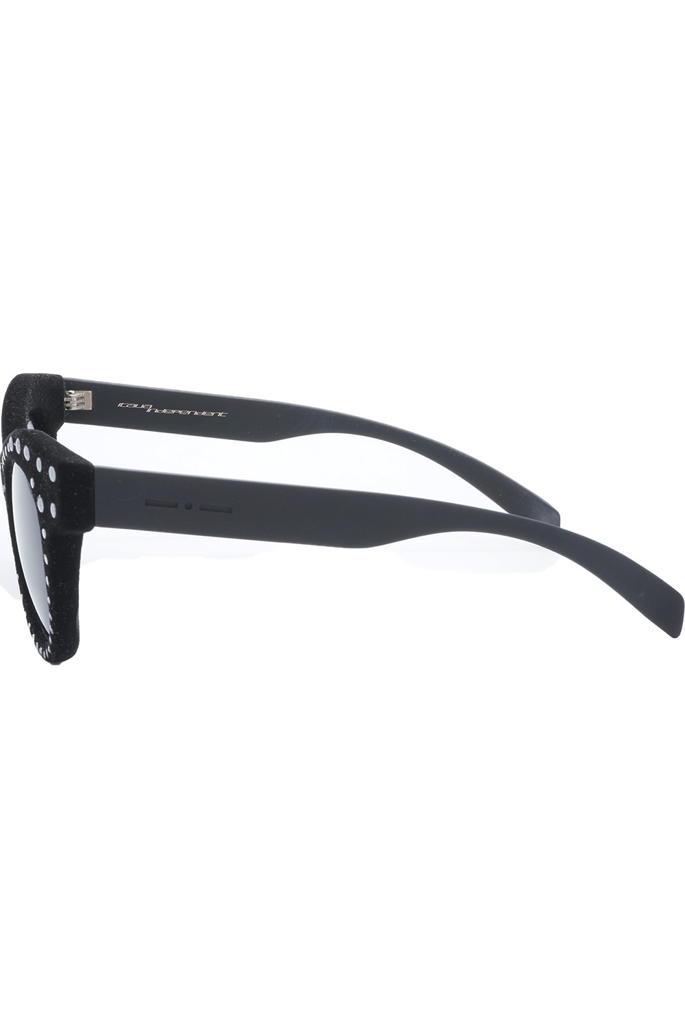 Italia Independent - Occhiali da sole in celluloide cat eye per donna nero -