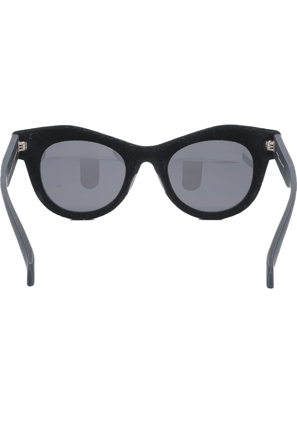 Italia Independent - Occhiali da sole in celluloide cat eye per donna nero -