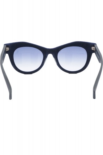 Italia Independent - Occhiali da sole in celluloide cat eye per donna blu - 096