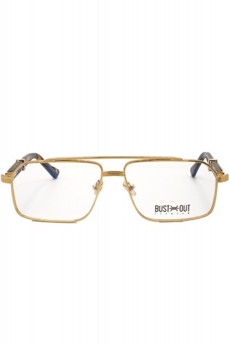 Bust Out - Occhiali da vista in metallo rettangolari unisex oro - BORIS ORO 2