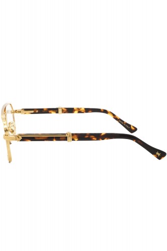 Bust Out - Occhiali da vista in metallo rettangolari unisex oro - BORIS ORO