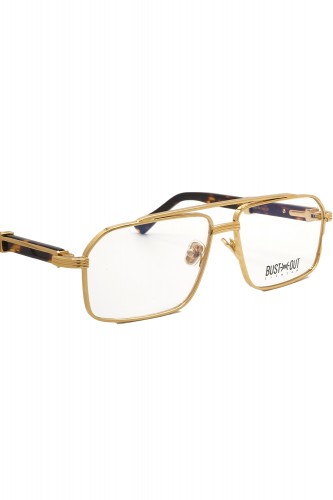 Bust Out - Occhiali da vista in metallo rettangolari unisex oro - BORIS ORO