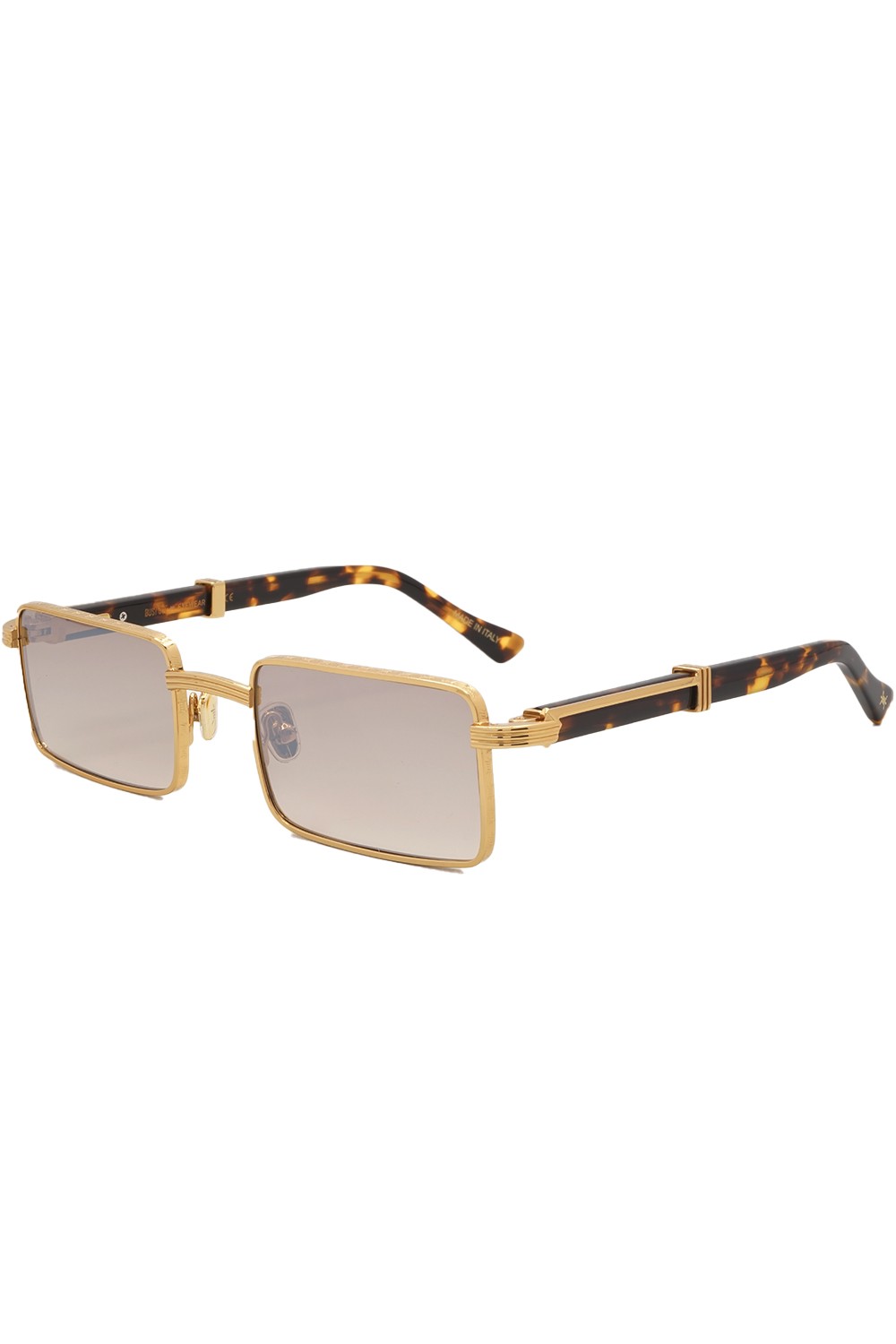 Bust Out - Occhiali da sole in metallo rettangolare unisex oro - RAFAEL ORO