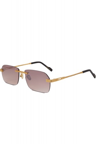 Bust Out - Occhiali da sole glasant in metallo rettangolari unisex oro - TRAVIS