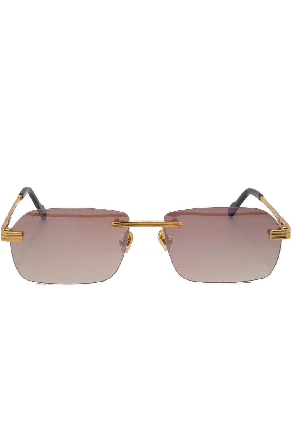 Bust Out - Occhiali da sole glasant in metallo rettangolari unisex oro - TRAVIS
