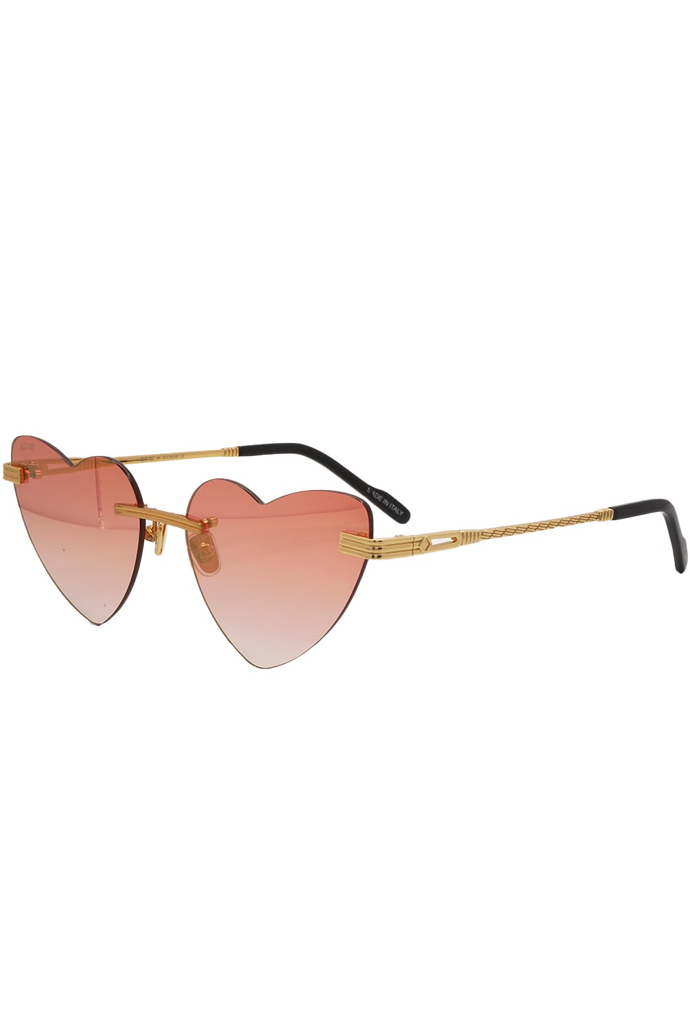 Bust Out - Occhiali da sole glasant in metallo a cuore per donna oro - KAYT ORO