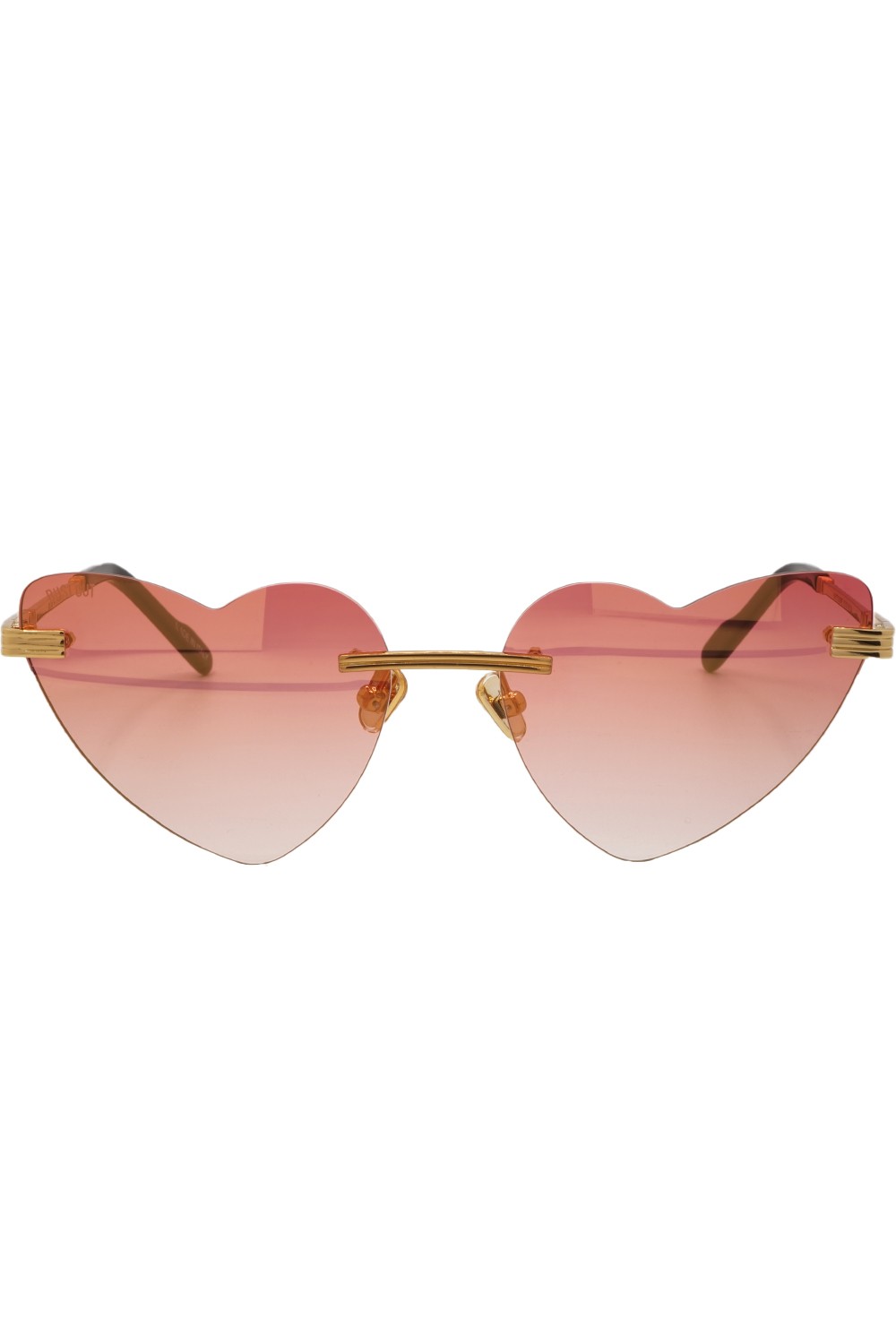 Bust Out - Occhiali da sole glasant in metallo a cuore per donna oro - KAYT ORO