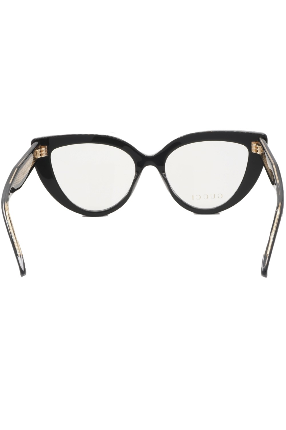 Gucci - Occhiali da vista in celluloide cat eye per donna nero - GG1530O 001