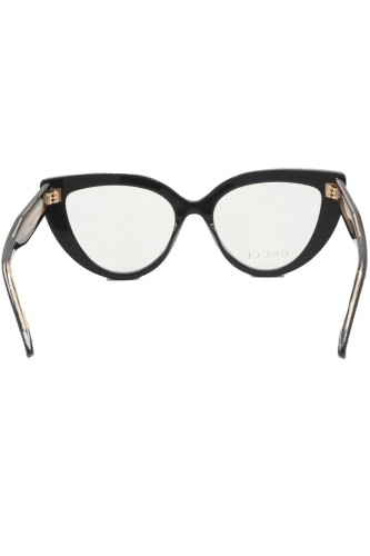 Gucci - Occhiali da vista in celluloide cat eye per donna nero - GG1530O 001