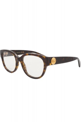 Gucci - Occhiali da vista in celluloide tondi per donna tartarugato - GG1411O