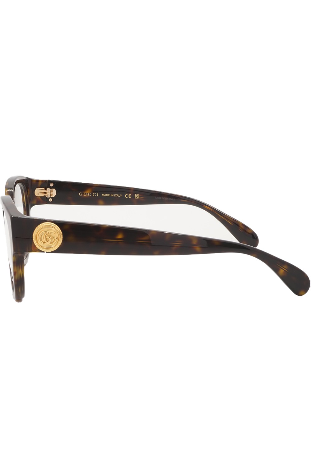 Gucci - Occhiali da vista in celluloide tondi per donna tartarugato - GG1411O