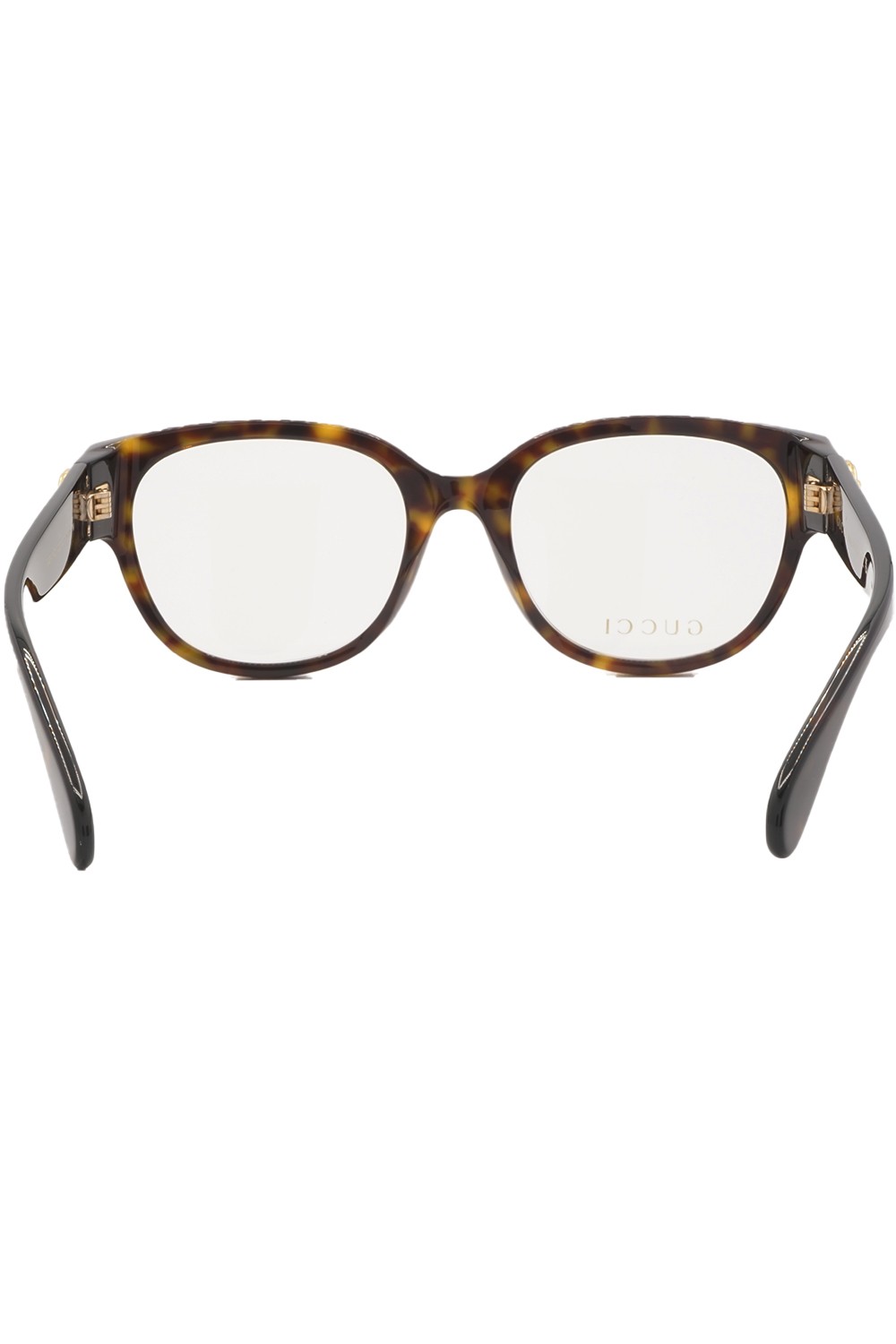 Gucci - Occhiali da vista in celluloide tondi per donna tartarugato - GG1411O