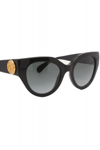 Gucci - Occhiali da sole in celluloide cat eye per donna nero - GG1408S 001
