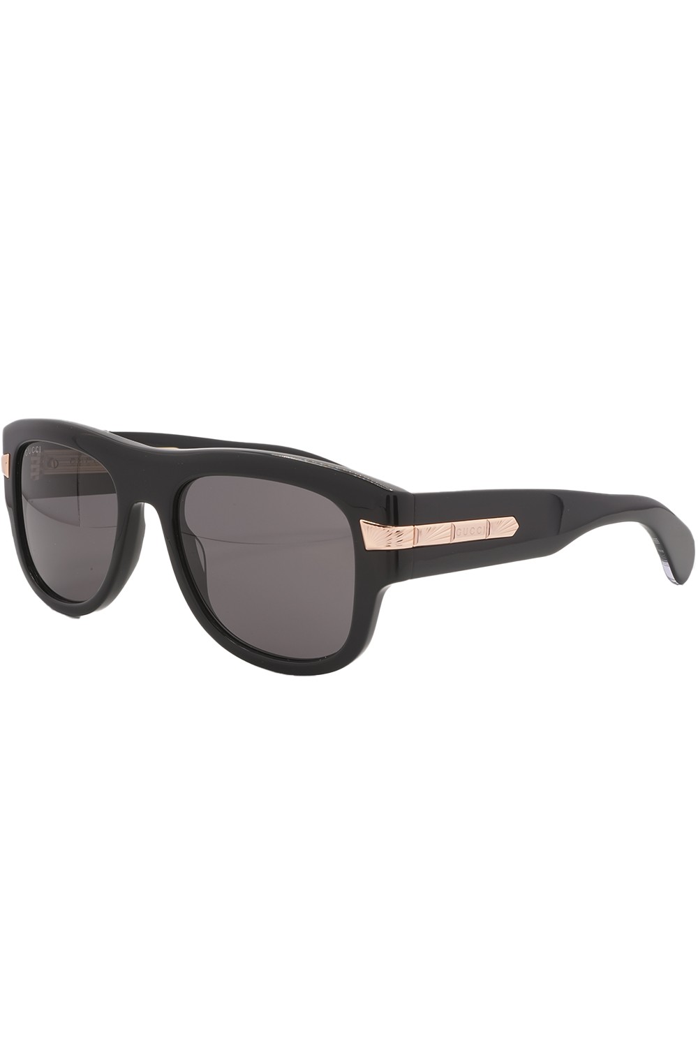 Gucci - Occhiali da sole in celluloide squadrati per uomo nero - GG1517S 001