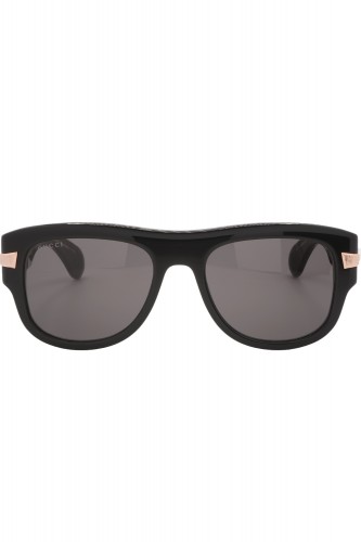 Gucci - Occhiali da sole in celluloide squadrati per uomo nero - GG1517S 001 2