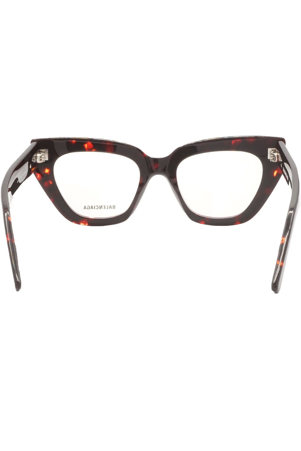 Balenciaga - Occhiali da vista in celluloide cat eye per donna tartarugato -