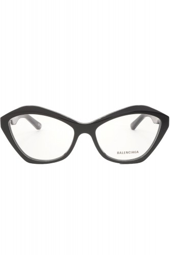 Balenciaga - Occhiali da vista in celluloide cat eye per donna nero - BB0341O 2