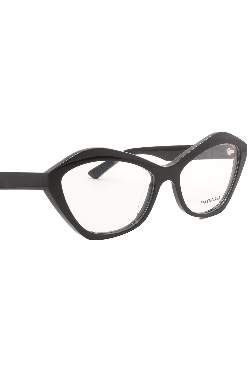 Balenciaga - Occhiali da vista in celluloide cat eye per donna nero - BB0341O