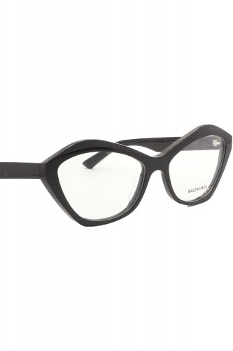 Balenciaga - Occhiali da vista in celluloide cat eye per donna nero - BB0341O