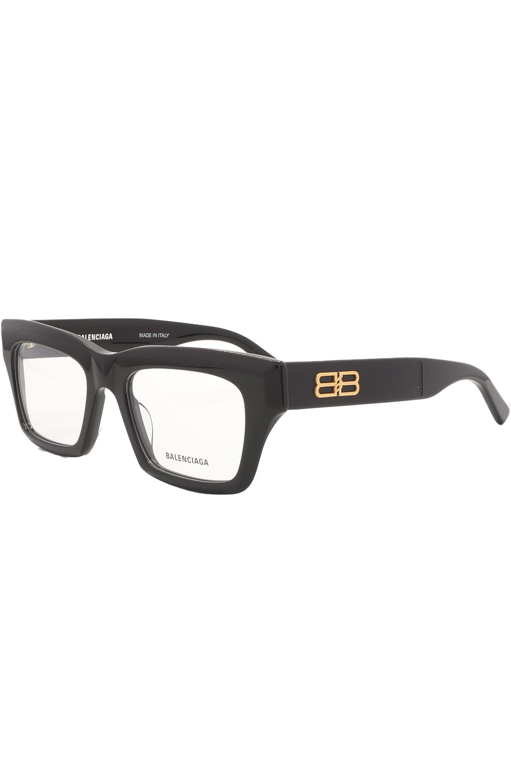 Balenciaga - Occhiali da vista in celluloide rettangolari unisex nero - BB0240O