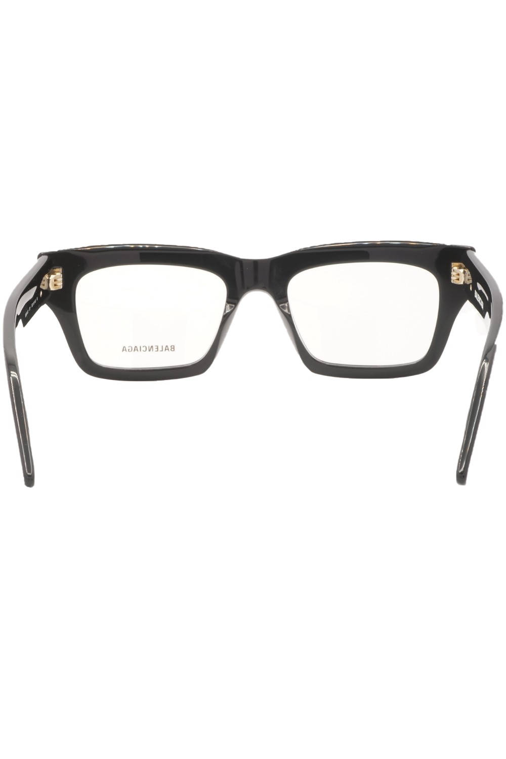 Balenciaga - Occhiali da vista in celluloide rettangolari unisex nero - BB0240O