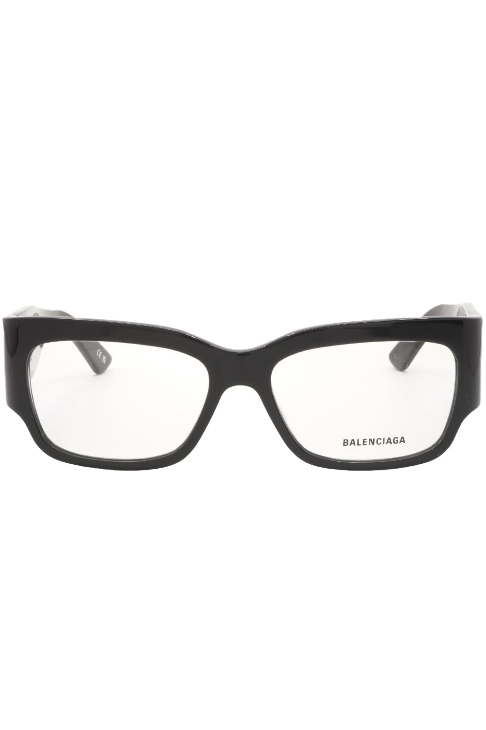 Balenciaga - Occhiali da vista in celluloide rettangolari per uomo nero -