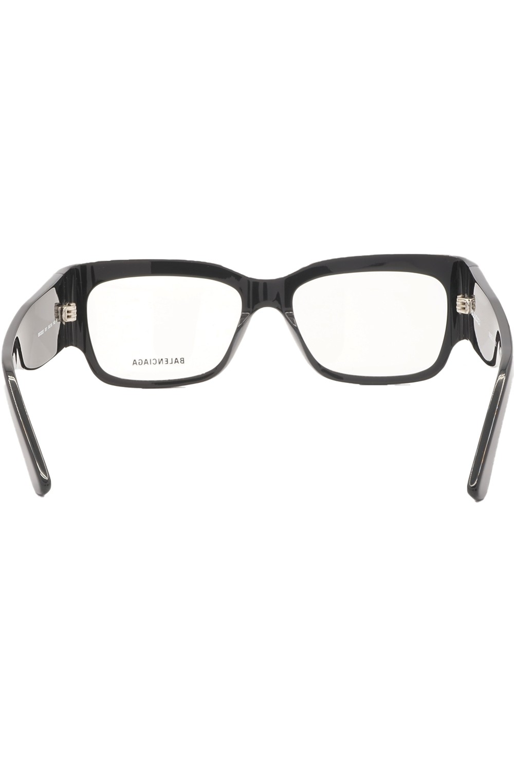 Balenciaga - Occhiali da vista in celluloide rettangolari per uomo nero -