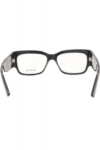 Balenciaga - Occhiali da vista in celluloide rettangolari per uomo nero -