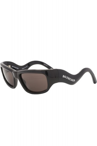 Balenciaga - Occhiali da sole in celluloide rettangolari unisex nero - BB0320S