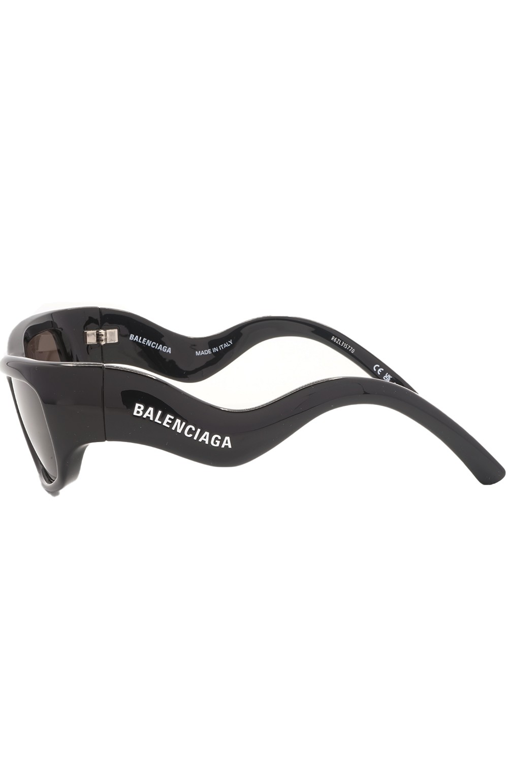 Balenciaga - Occhiali da sole in celluloide rettangolari unisex nero - BB0320S