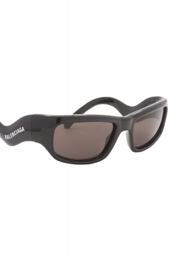 Balenciaga - Occhiali da sole in celluloide rettangolari unisex nero - BB0320S