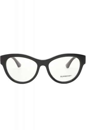 Burberry - Occhiali da vista in celluloide tondi per donna nero - B2404 3001