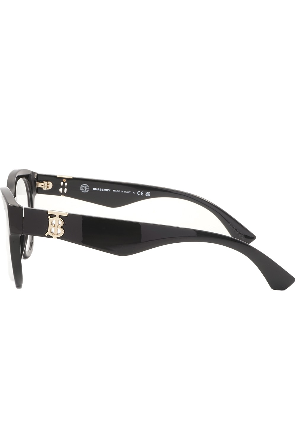 Burberry - Occhiali da vista in celluloide tondi per donna nero - B2404 3001