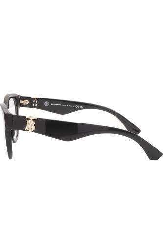 Burberry - Occhiali da vista in celluloide tondi per donna nero - B2404 3001