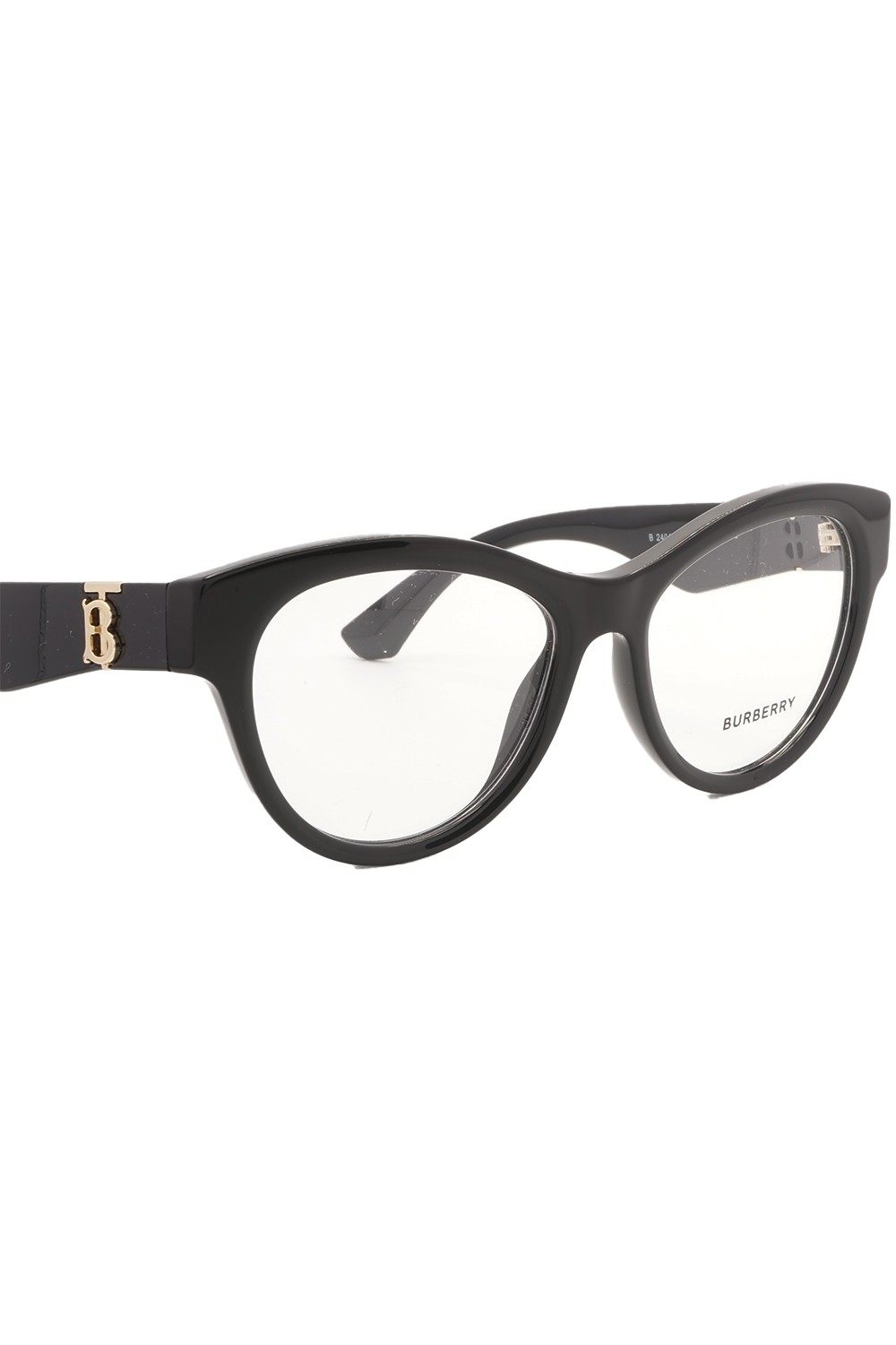 Burberry - Occhiali da vista in celluloide tondi per donna nero - B2404 3001