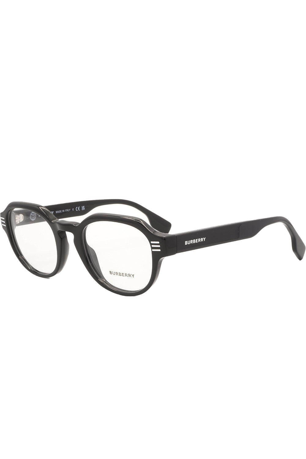 Burberry - Occhiali da vista in celluloide tondi unisex nero - B2386 3001