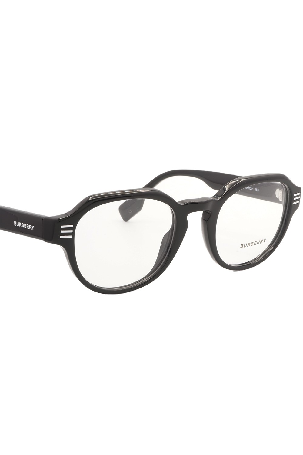 Burberry - Occhiali da vista in celluloide tondi unisex nero - B2386 3001