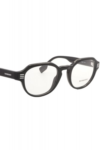 Burberry - Occhiali da vista in celluloide tondi unisex nero - B2386 3001